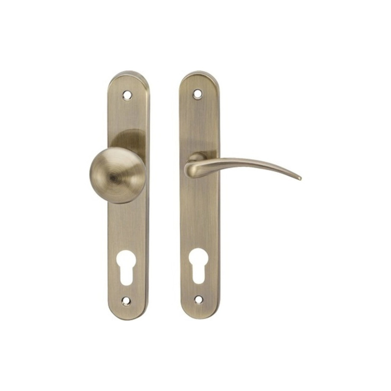 COBRA Dveřní štítové kování MILENA PZ 72 RE OFS bronz česaný