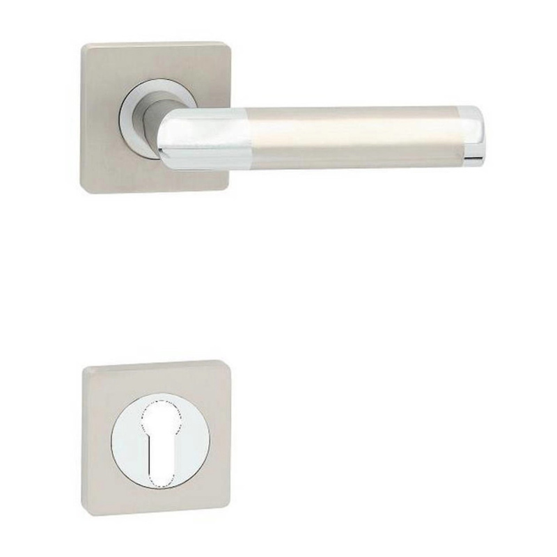 Cobra Rozetové dveřní kování NICOL-S PZ, chrom lesklý/nikl matný