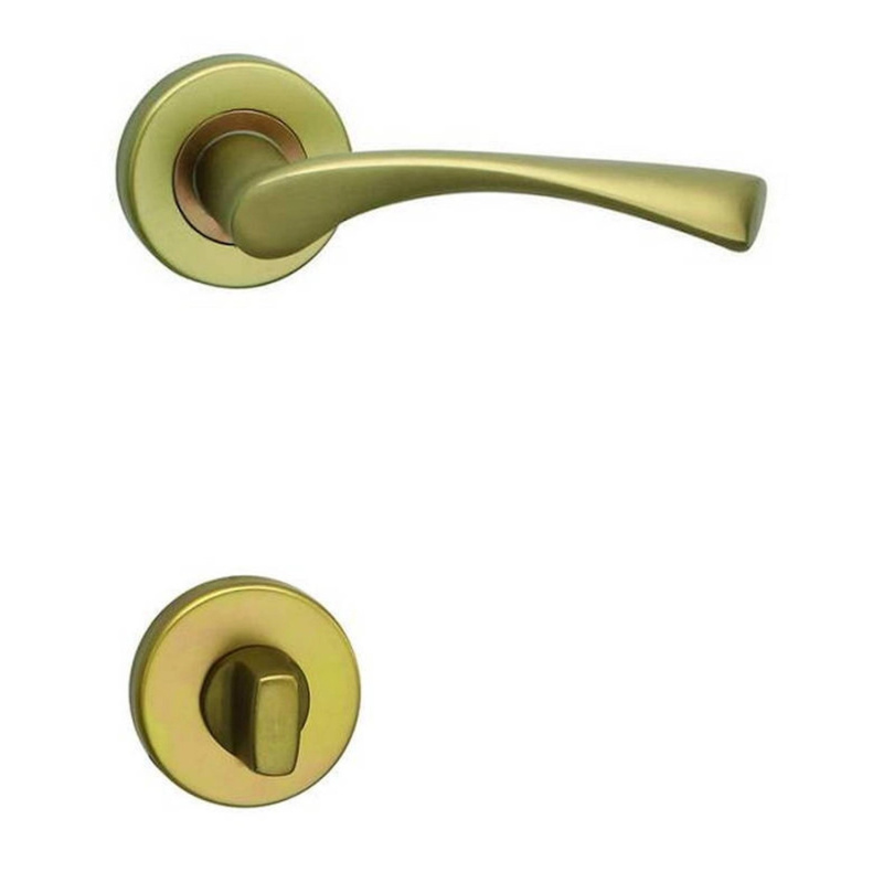 Cobra Rozetové dveřní kování GIUSSY-R WC, bronzový elox