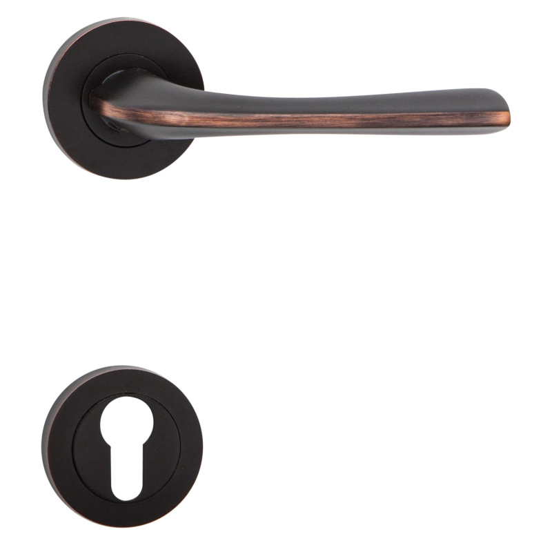 Cobra Rozetové dveřní kování Altea-R PZ, nikl černý