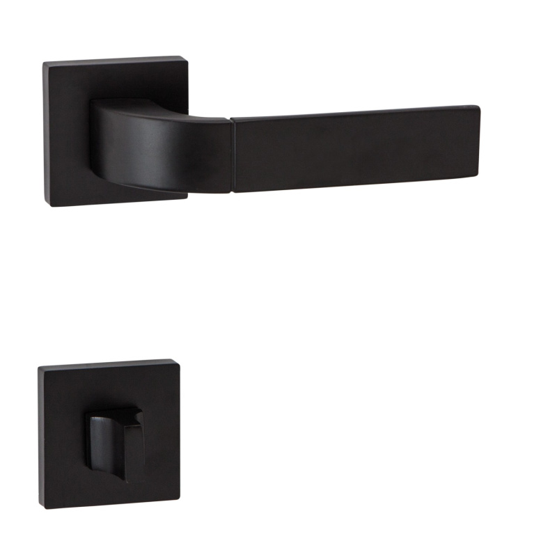 COBRA Rozetové dveřní kování VERA-S WC černá