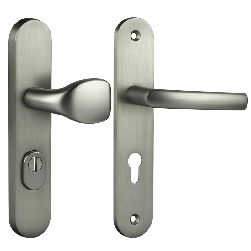 Cobra Štítové ochranné dveřní kování C101 PZ90 LI/RE překrytka, mat.nikl nerez