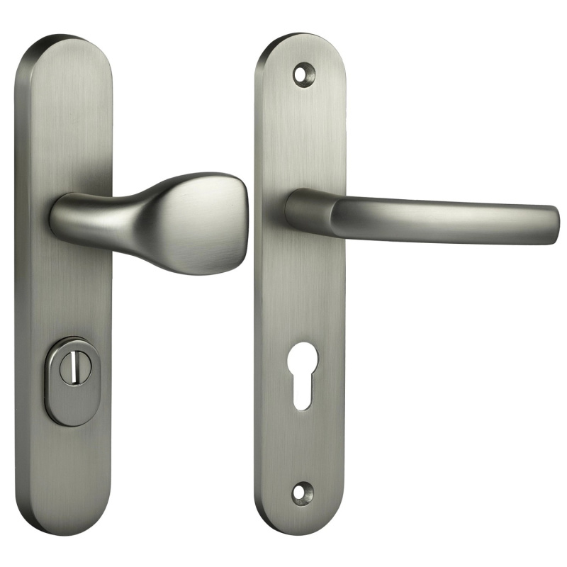 Cobra Štítové ochranné dveřní kování C101 PZ72 LI/RE překrytka, mat.nikl nerez