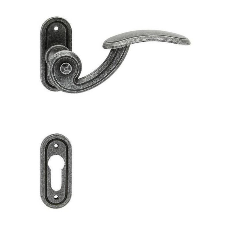 Cobra Rozetové dveřní kování IMST-R PZ, kované černé