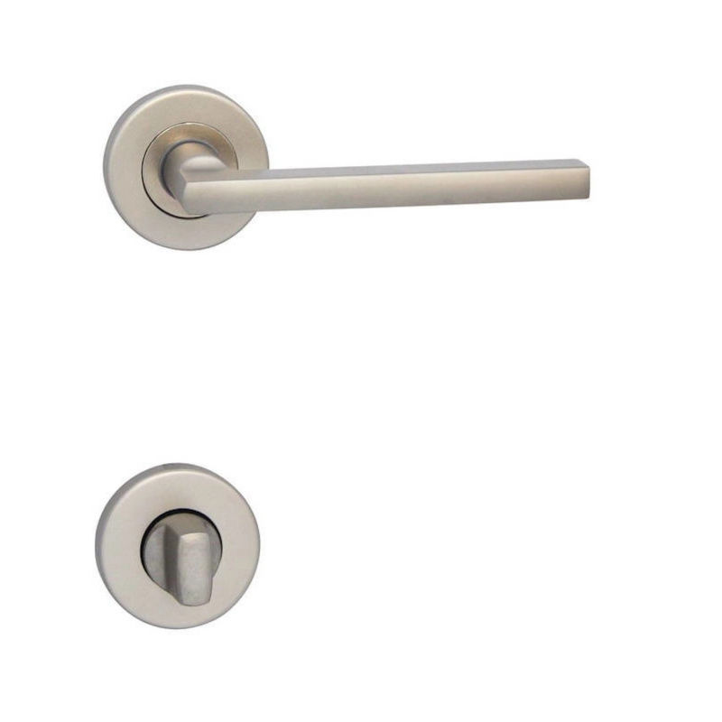 Cobra Rozetové dveřní kování PLAZA-R WC, nerezový elox