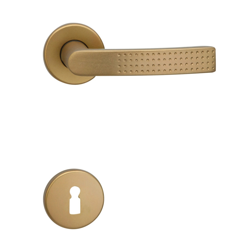 Cobra Rozetové dveřní kování TINA-R PZ, bronzový elox