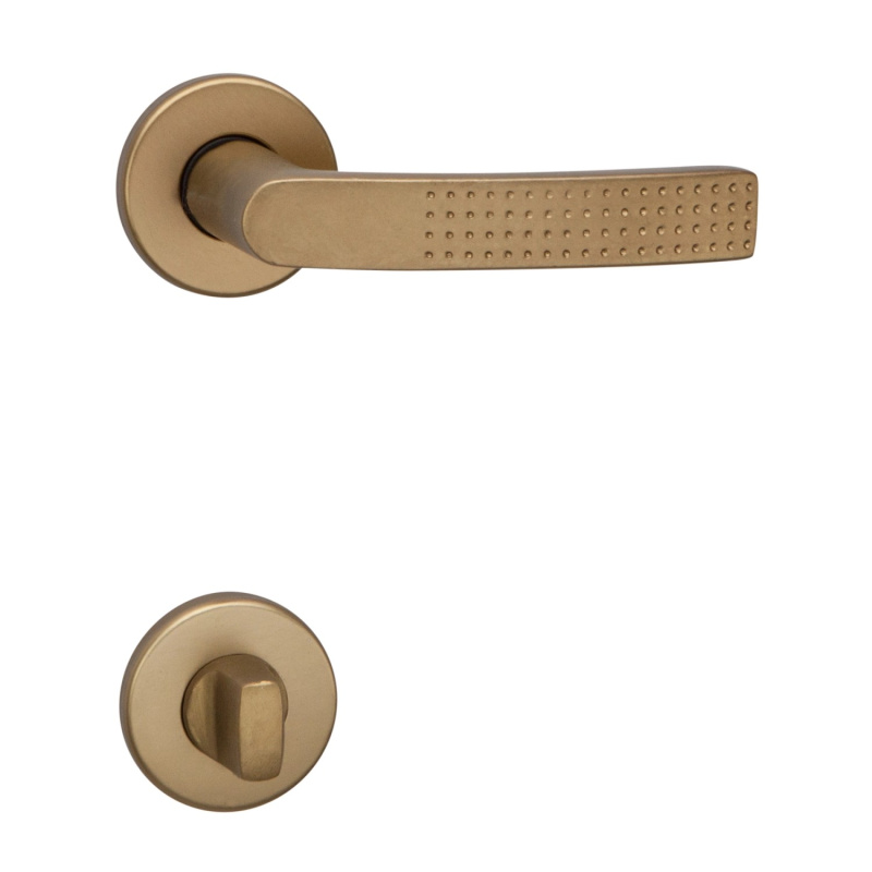 Cobra Rozetové dveřní kování TINA-R WC, bronzový elox