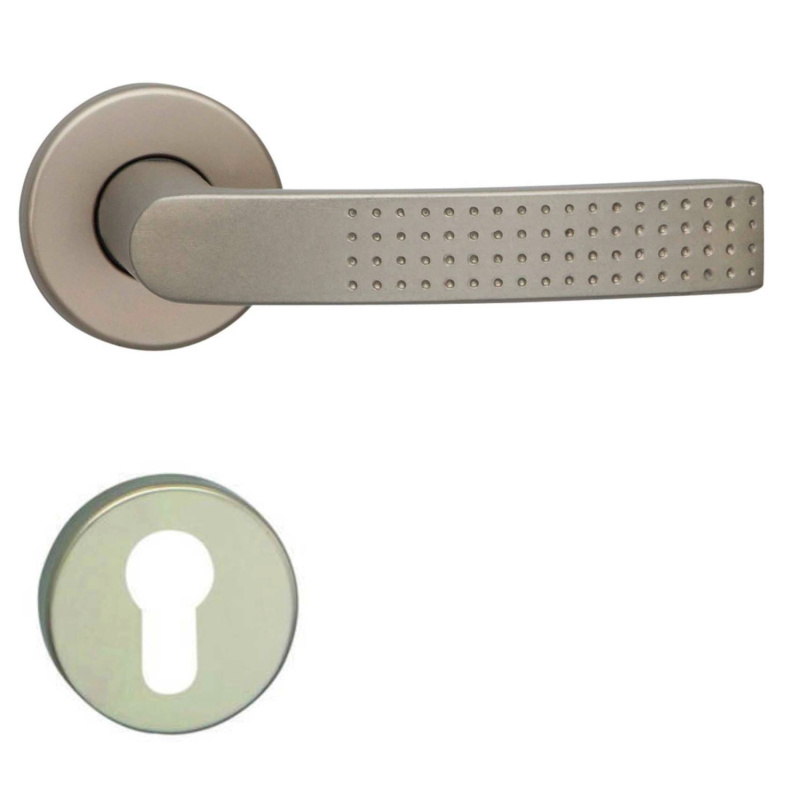 Cobra Rozetové dveřní kování TINA-R PZ, nerezový elox