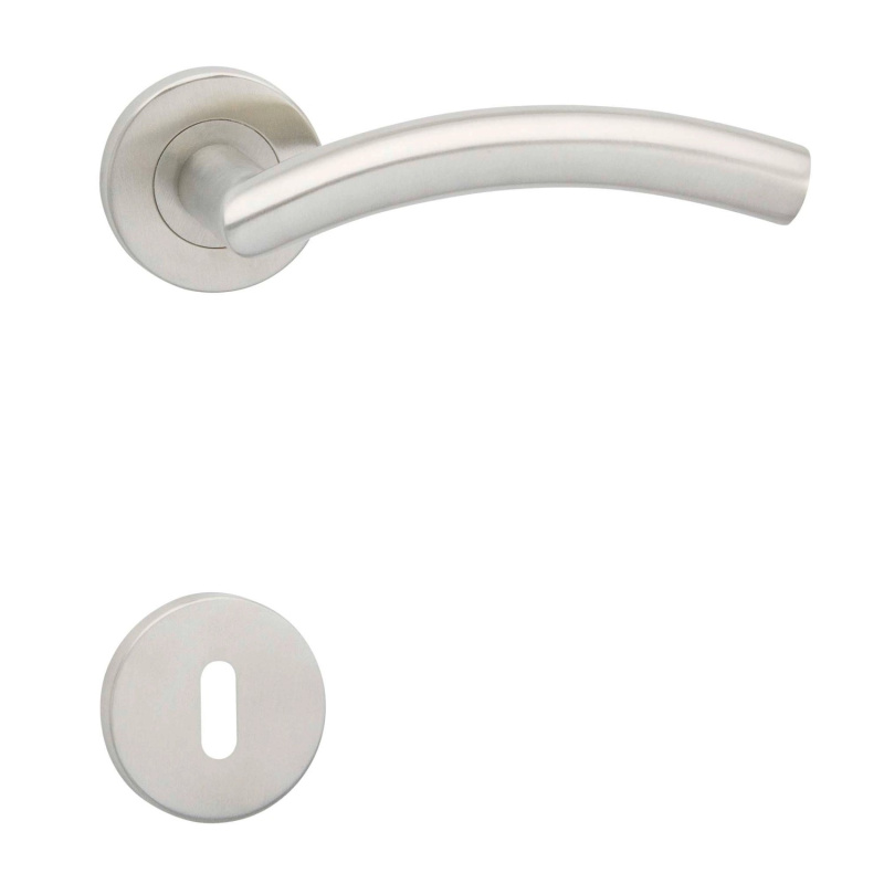 COBRA Rozetové dveřní kování PAOLA-R III BB nerez