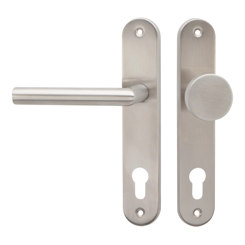 Cobra Štítové dveřní kování Vision PZ 90 LI, KL/KO, nerez