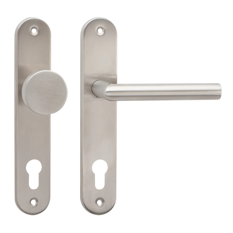 Cobra Štítové dveřní kování Vision PZ 90 RE, KL/KO, nerez