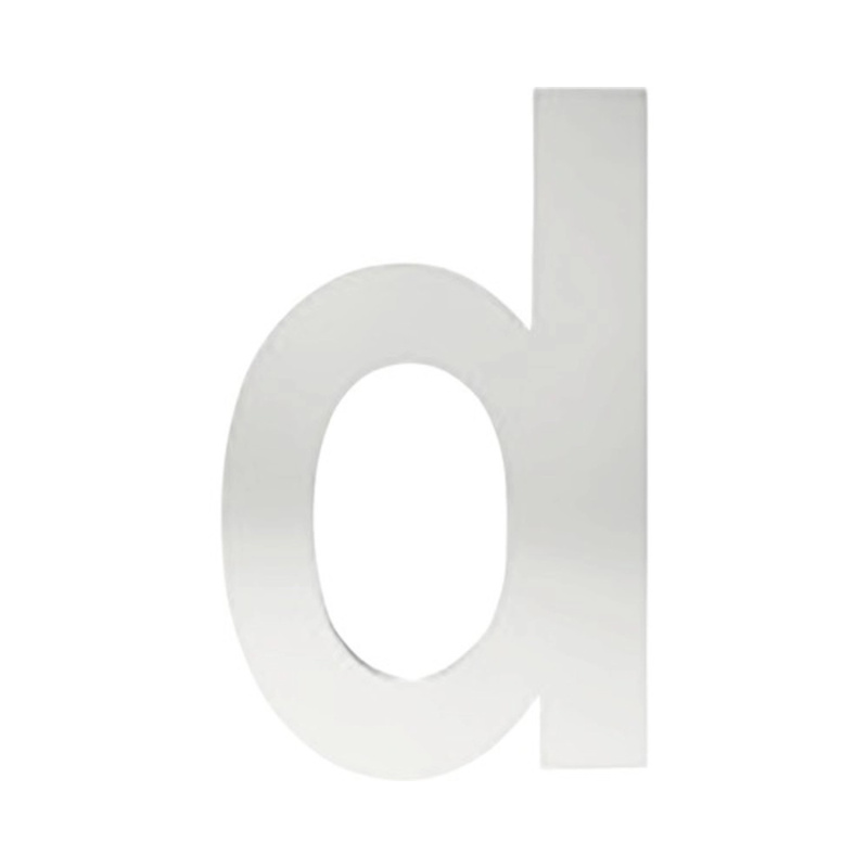 Cobra Písmeno D - 15 cm, nerez