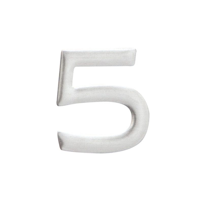 Cobra Číslice nalepovací 5 - 25 mm, nerez