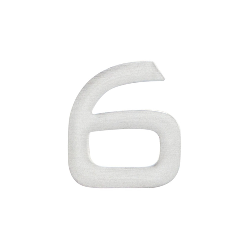 Cobra Číslice nalepovací 6 - 25 mm, nerez