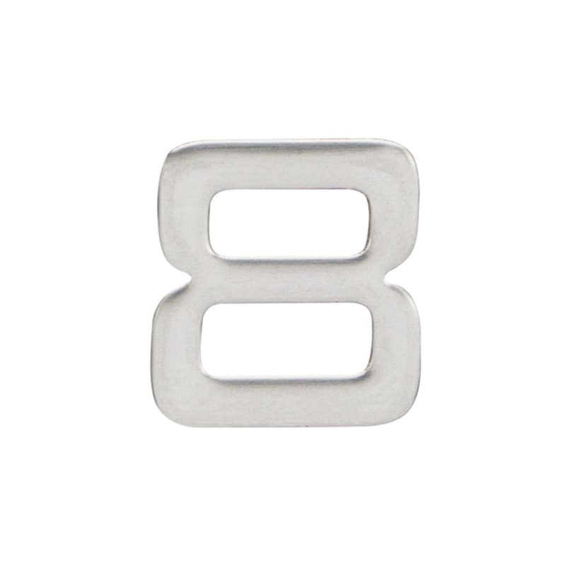 Cobra Číslice nalepovací 8 - 25 mm, nerez