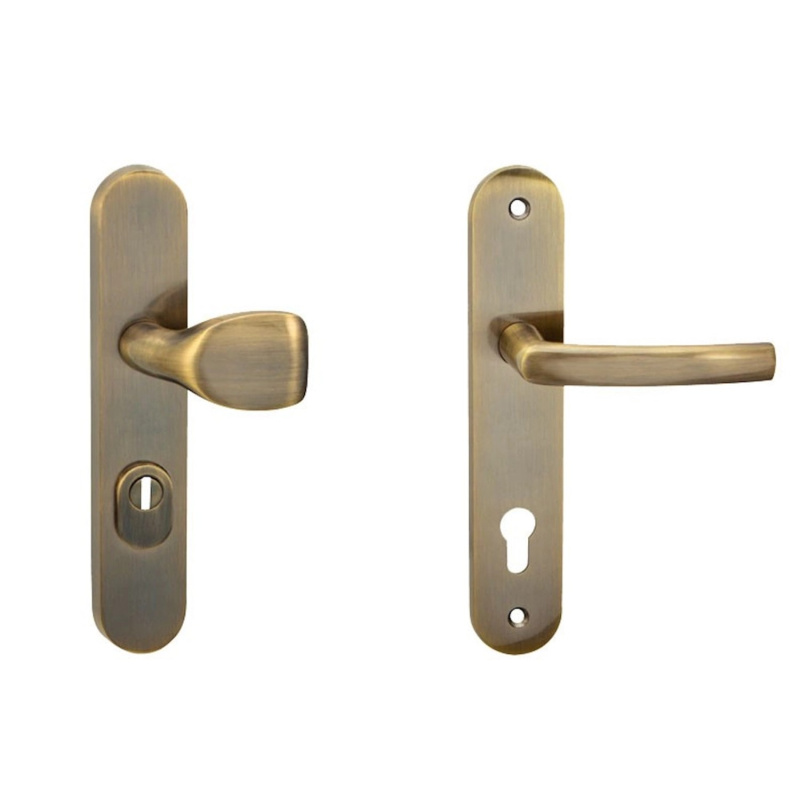 Cobra Štítové ochranné dveřní kování C101 PZ72 LI/RE překrytka, česaný bronz