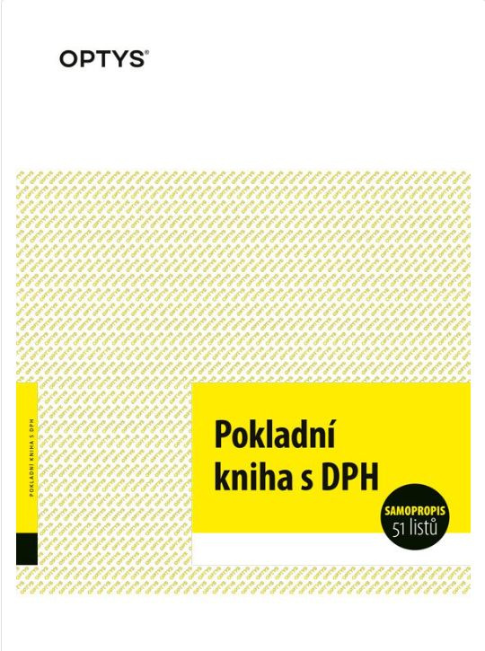 Optys  Kniha pokladní s DPH