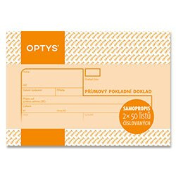 Příjmový pokladní doklad Optys - číslovaný