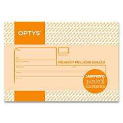 Optys  Příjmový pokladní doklad 3x25 - číslovaný