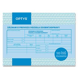Optys - Záznam o provozu osobního vozidla