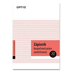 Optys Zápisník bezpečnosti práce - A5, 20 l.
