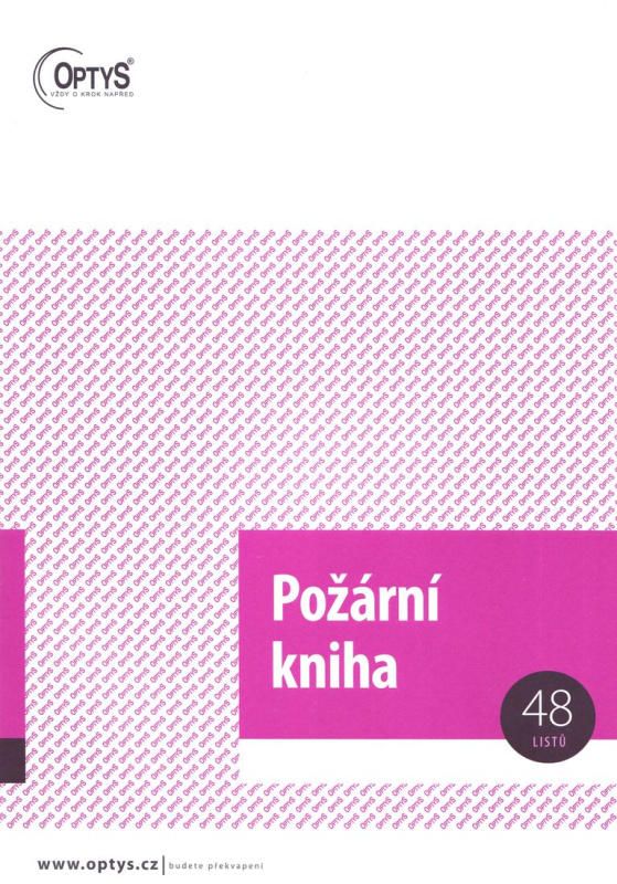 Optys - Požární kniha - A4, 48 listů