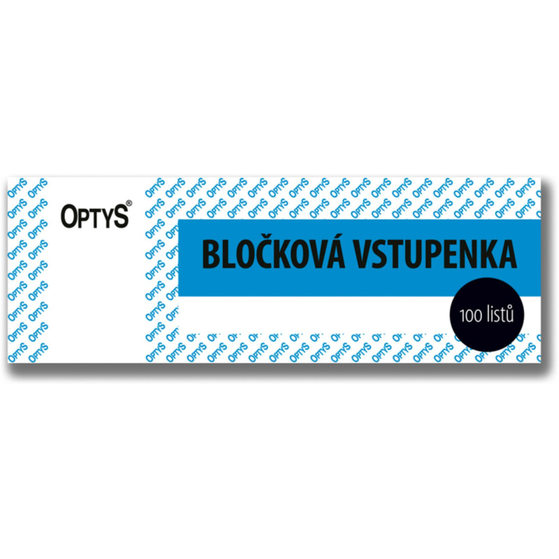 Optys  Bločková vstupenka