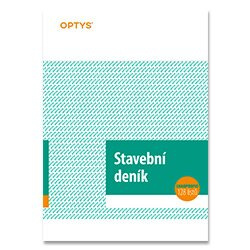 Optys  Deník stavební A4, 128 listů, číslovaný, NCR