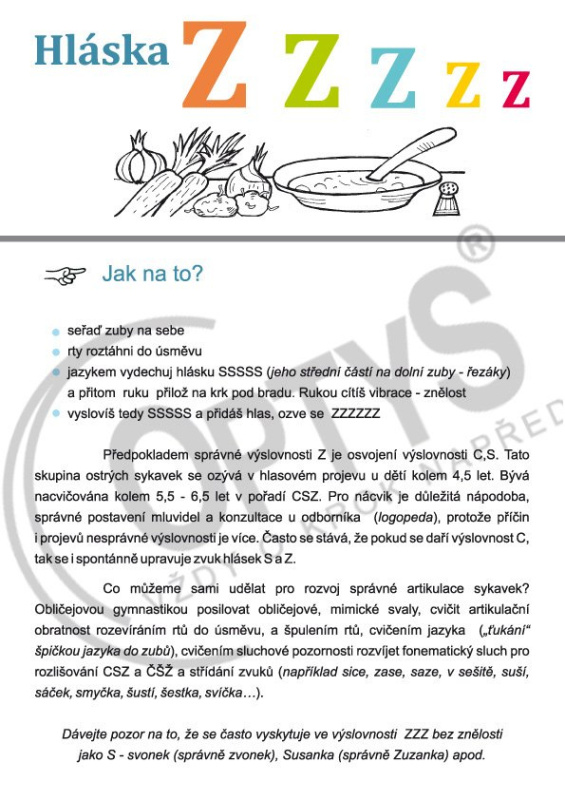 Logoped. cvičebnice hlásek Ž, dvojlist A4 OPTYS, spol. s r.o.