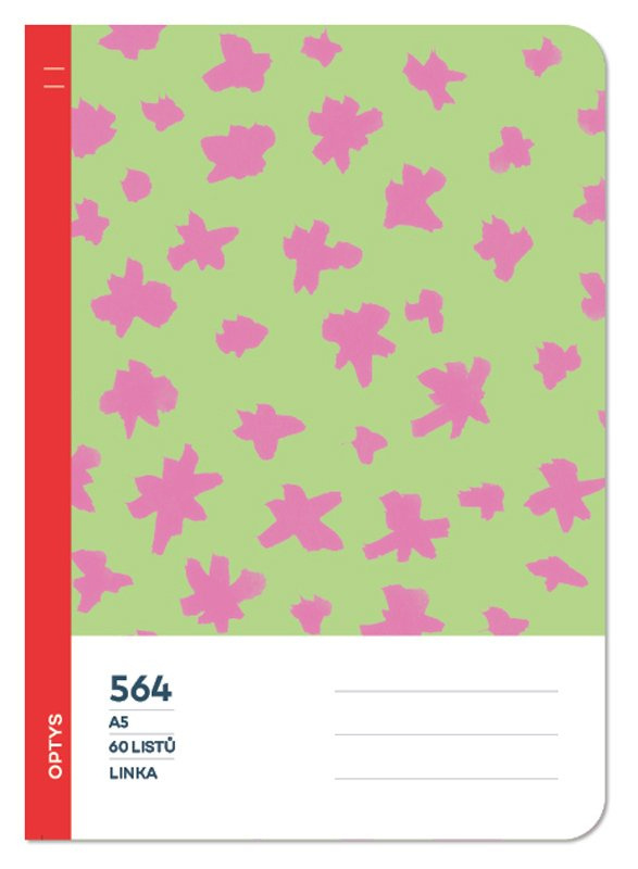 Školní sešit 564 bezdřevý linka, kaňky OPTYS, spol. s r.o.