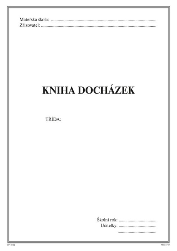 Kniha docházek OPTYS, spol. s r.o.