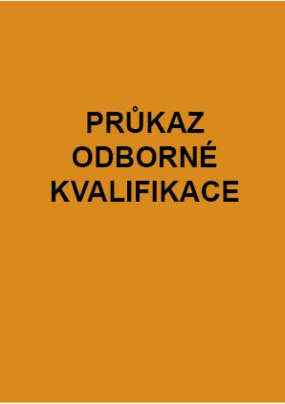 Průkaz odborné kvalifikace OPTYS, spol. s r.o.