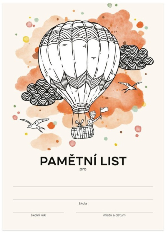 Pamětní list - létající balón OPTYS, spol. s r.o.
