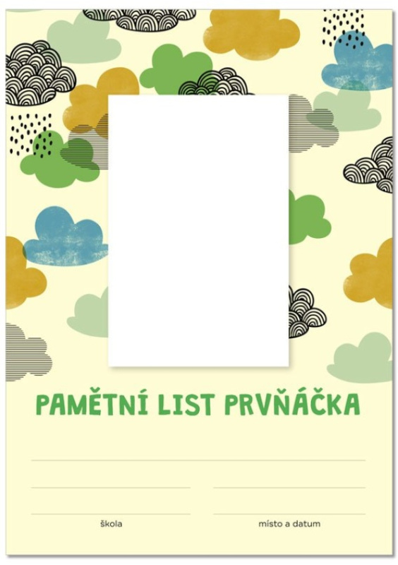 Pamětní list prvňáčka, obláčky OPTYS, spol. s r.o.