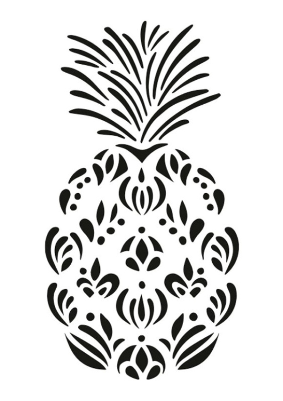 Šablona ananas, 15 x 20 cm, plast OPTYS, spol. s r.o.