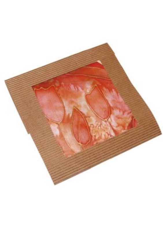 Dárková krabička lepenka kraft, 18,5 x 18,5 cm OPTYS, spol. s r.o.