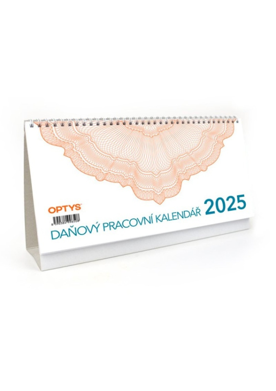 Kalendář stolní 2025, daňový, Optys OPTYS, spol. s r.o.