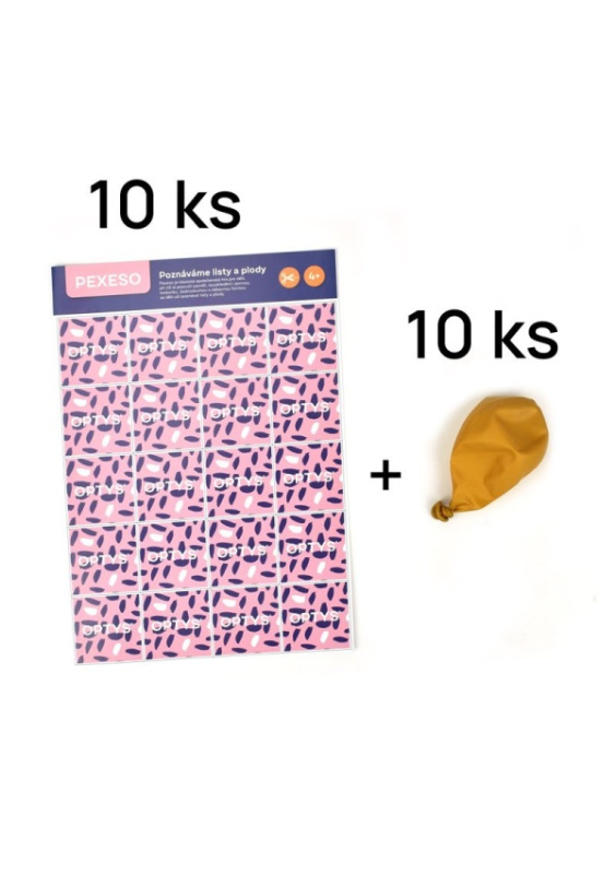 Pexeso a balónek, 10 + 10 ks OPTYS, spol. s r.o.