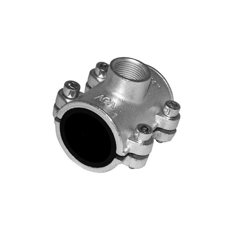 Opravný třmen s odbočkou pozinkovaný 1/2" x 1/2"