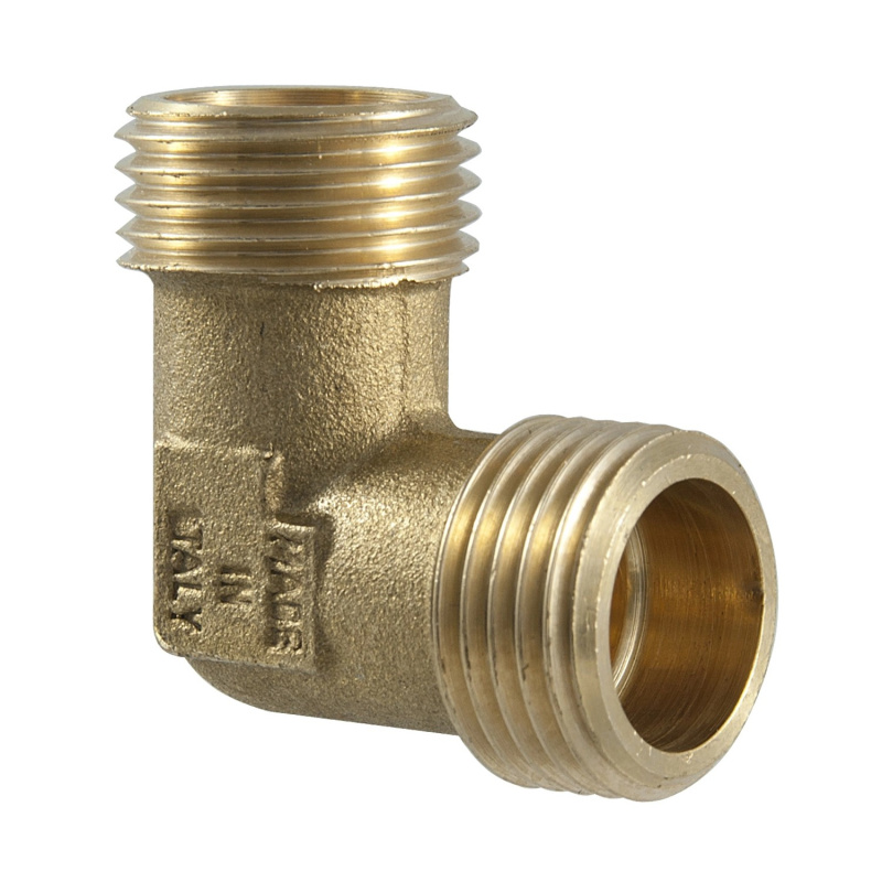 Koleno mosaz 3/8" MM