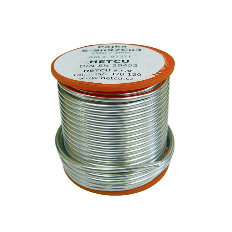 CU pájka měkká Sn97Cu3, 250 g, 2 mm