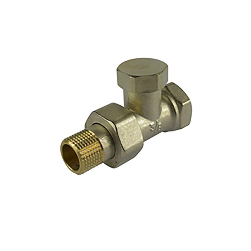 Radiátorové šroubení uzavíratelné přímé 3/8"