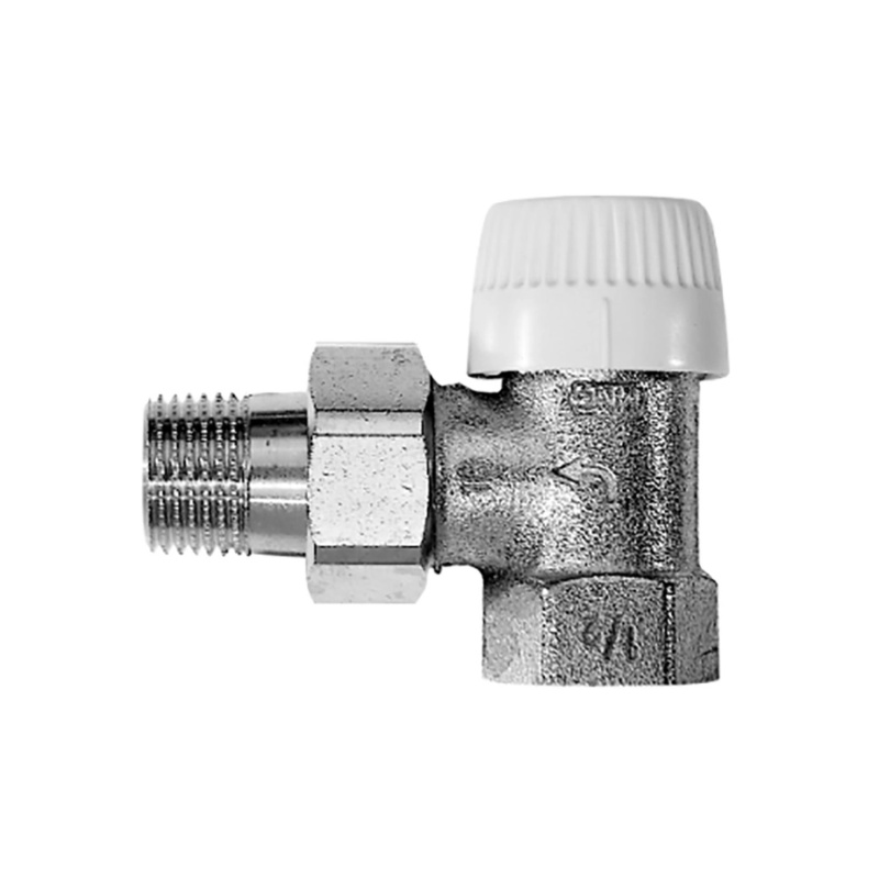 Termostatický radiátorový ventil rohový 1/2"