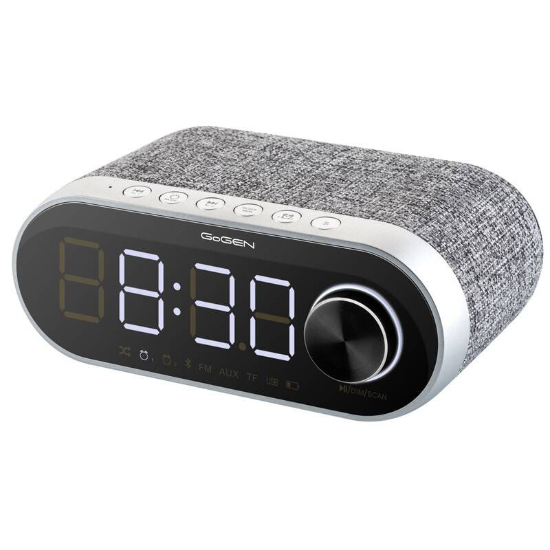 Radiobudík GoGEN RC 212 BT / 75 - 18000 Hz / digitální / 4 400 mAh / FM tuner / šedá Varianta: ivi1