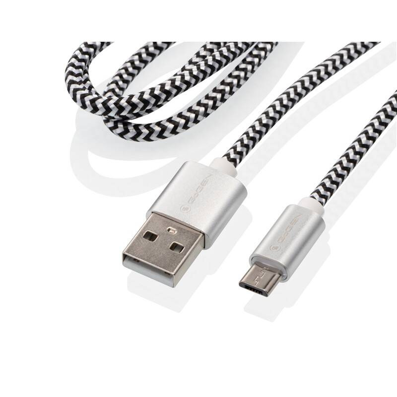 Kabel GoGEN USB / micro USB / 1 m / stříbrná Varianta: ivi1