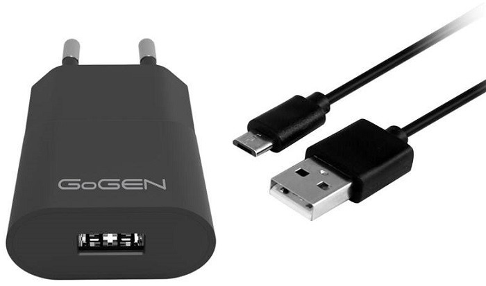 Nabíječka do sítě GoGEN ACH 103 MC / 5 W / černá Varianta: ivi1
