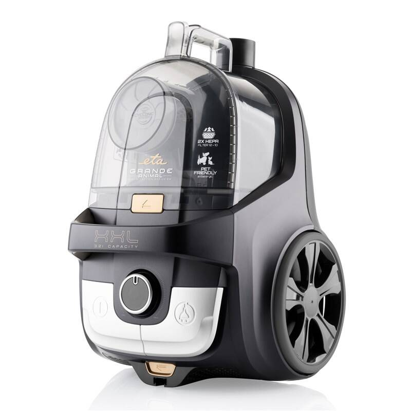 Podlahový bezsáčkový vysavač ETA Grande Animal 2223 90000 / 3,2 l / HEPA filtr 12 / 850 W / 80 dB / černá/zlatá Varianta: ivi2