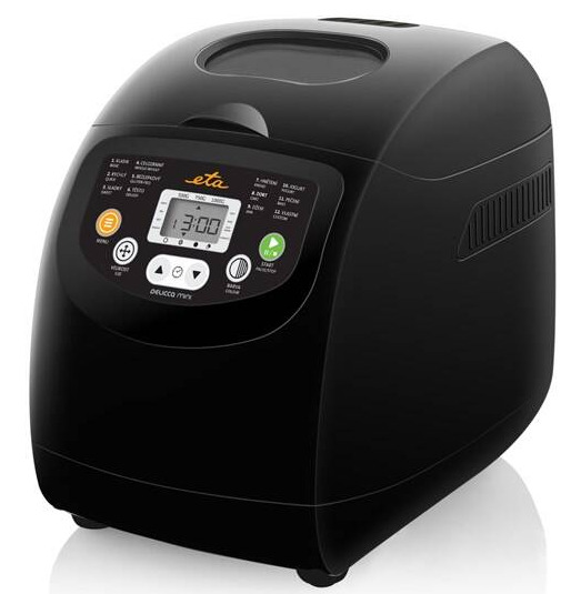 Domácí pekárna ETA Delicca Mini 8149 90001 / 600 W / 3 velikosti bochníku / 12 programů / černá Varianta: ivi1