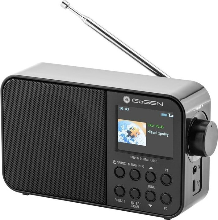 GoGEN DAB 500 BT C, černá GOGDAB500BTC Černá