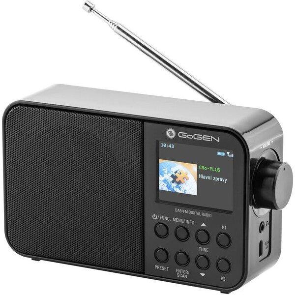 GoGEN DAB 500 BT C, černá GOGDAB500BTC Černá